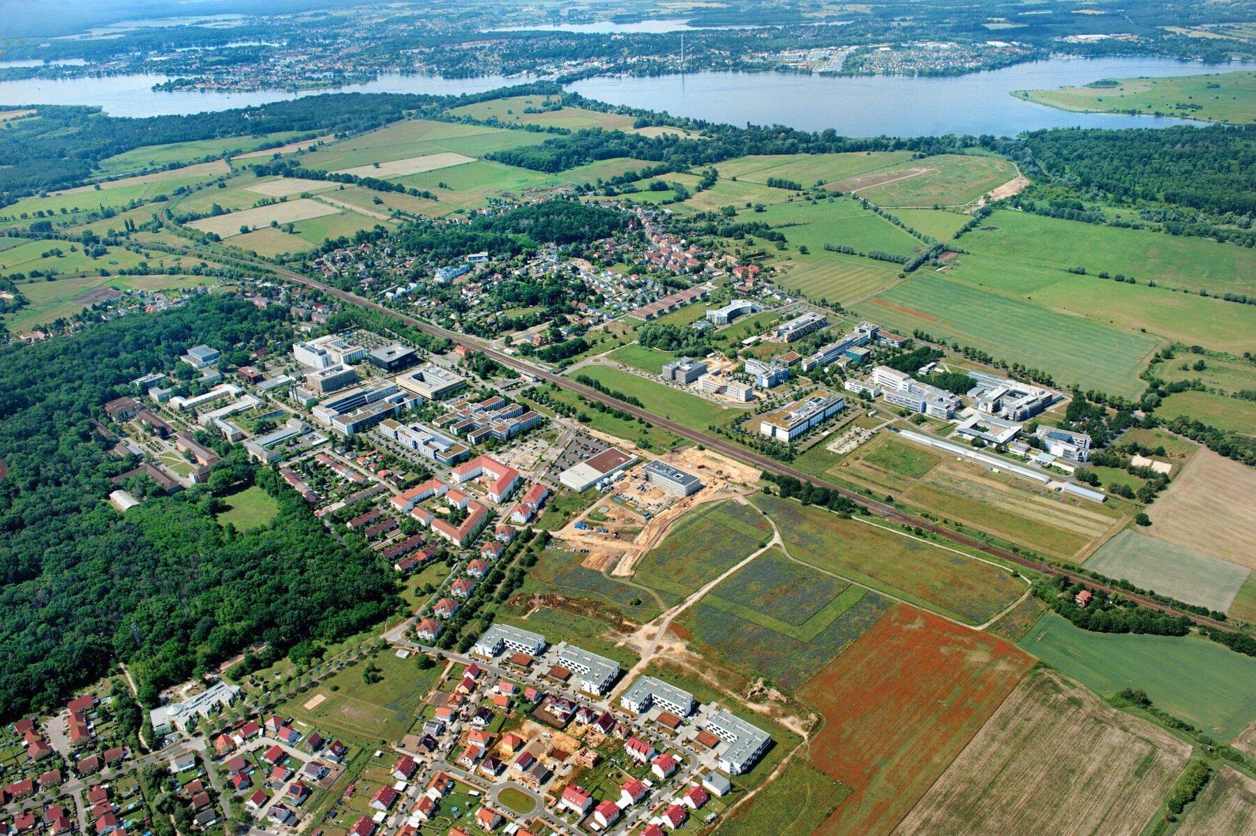 Luftaufnahme des Potsdam Science Park in Potsdam-Golm