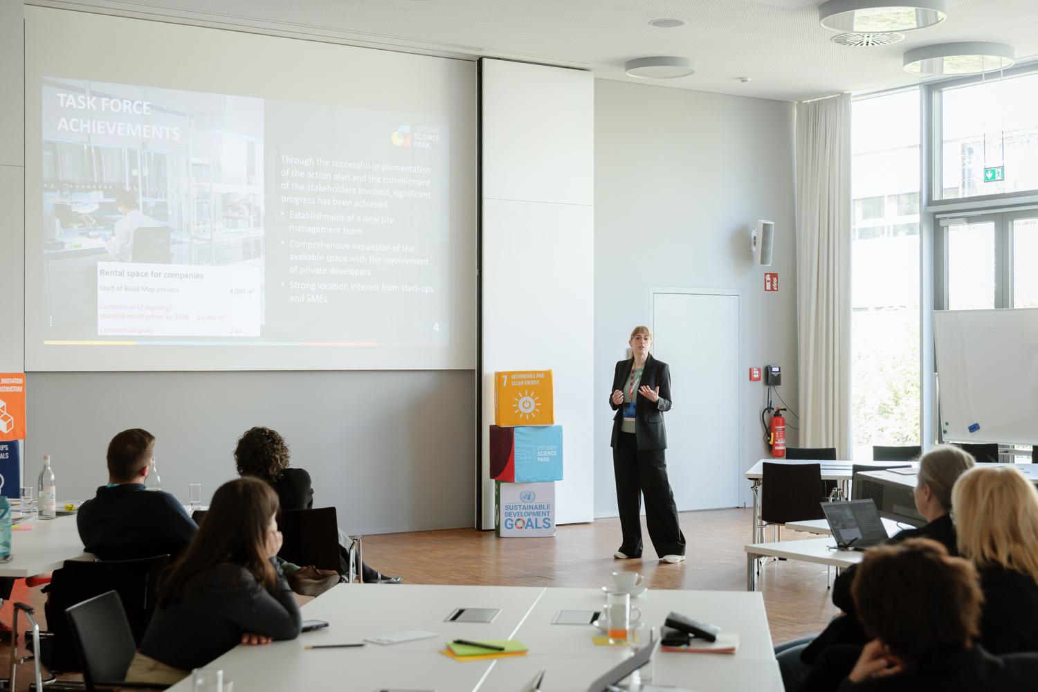 Karen Esser with insights from the Potsdam Science Park at the Potsdam International forum 2026