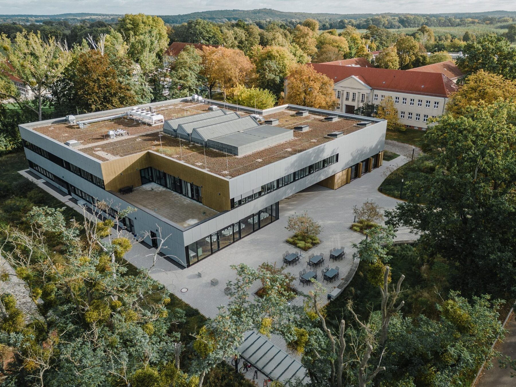 Zu sehen ist das das Leibniz-Institut für Agrartechnik und Bioökonomie e.V. (ATB) in Potsdam