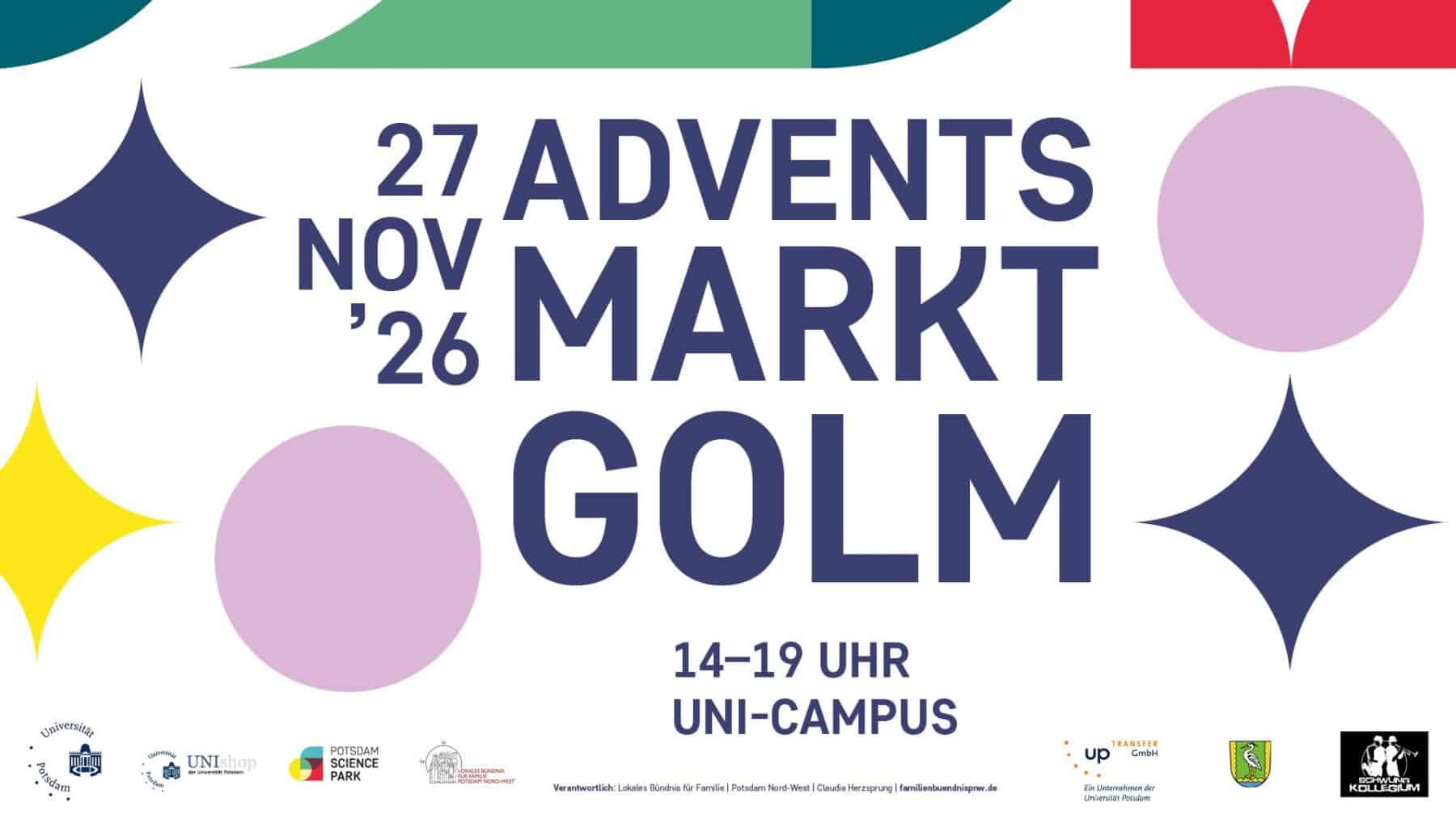 Adventsmarkt auf dem Campus Golm m 27.11.2026